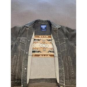 Pendleton Men's High Grade Western Denim Jacket Wool Lined Y2K 2000’s Vintage